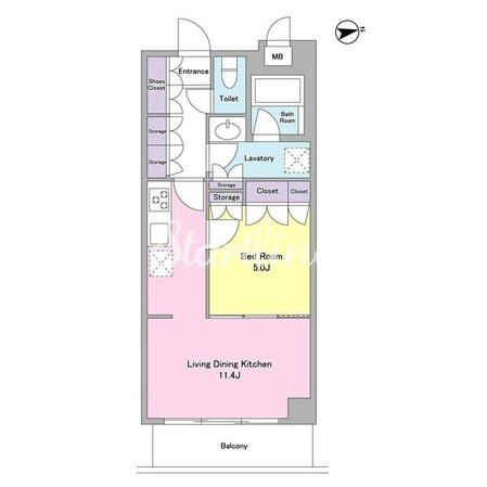 シティカレント代官山の物件間取画像